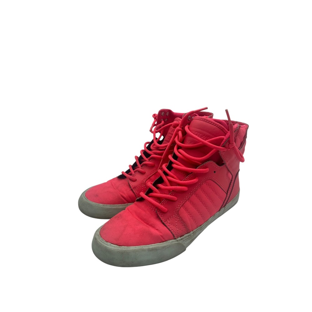Supra Skytop Neon Pink High Top Skate Sneakers Womens 10